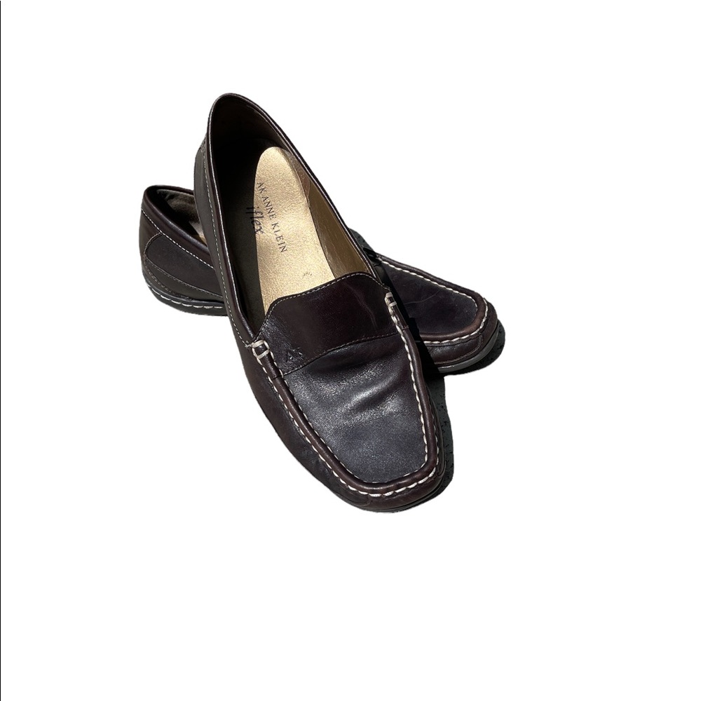 Anne Klein Women’s Iflex brown leather shoes 7.5